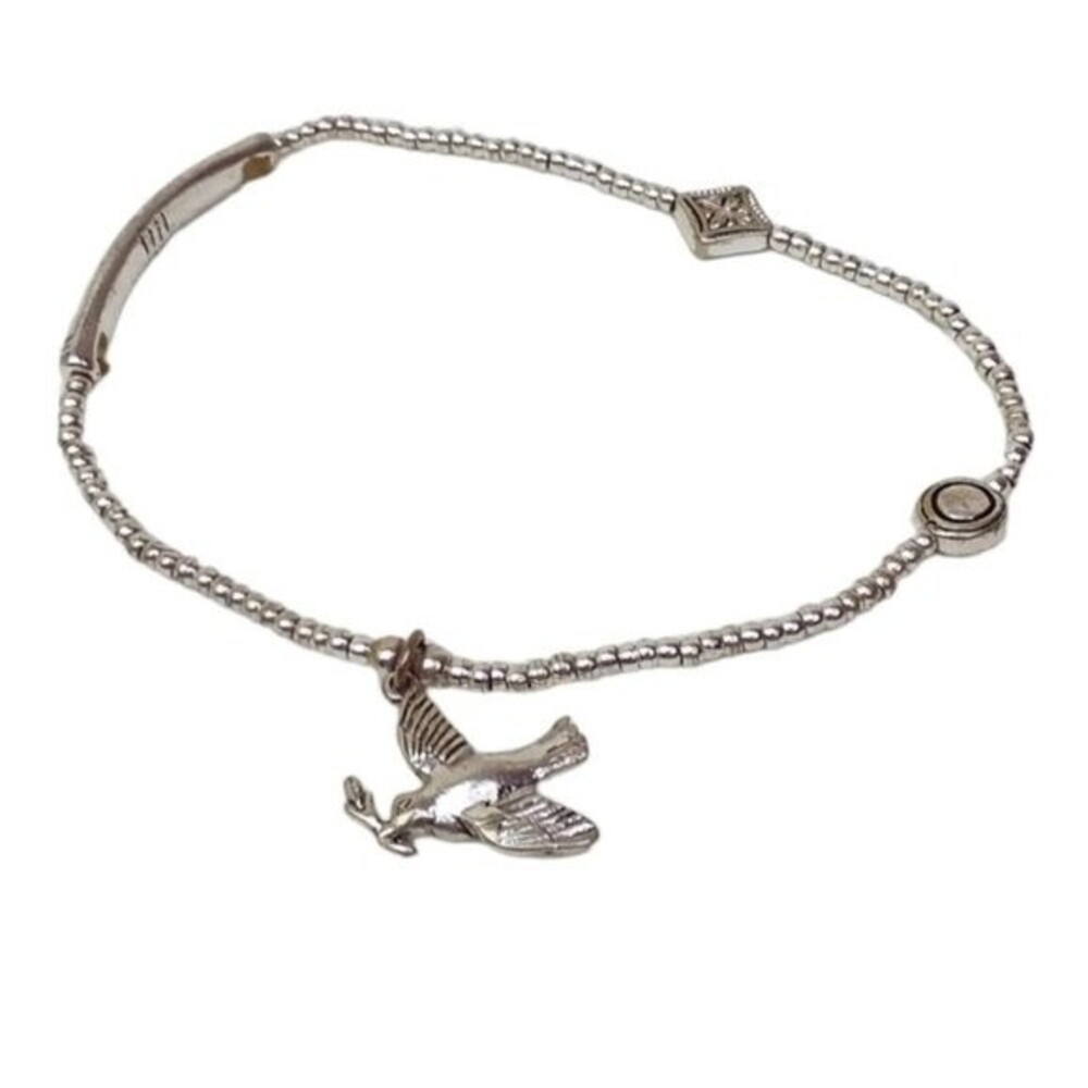 Bird Bracelet Silver Tone